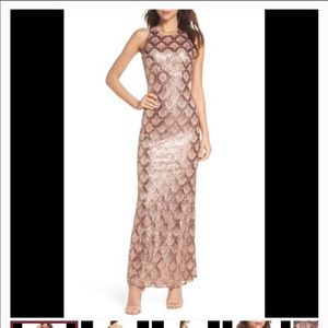 Rose gold Sequin Dress